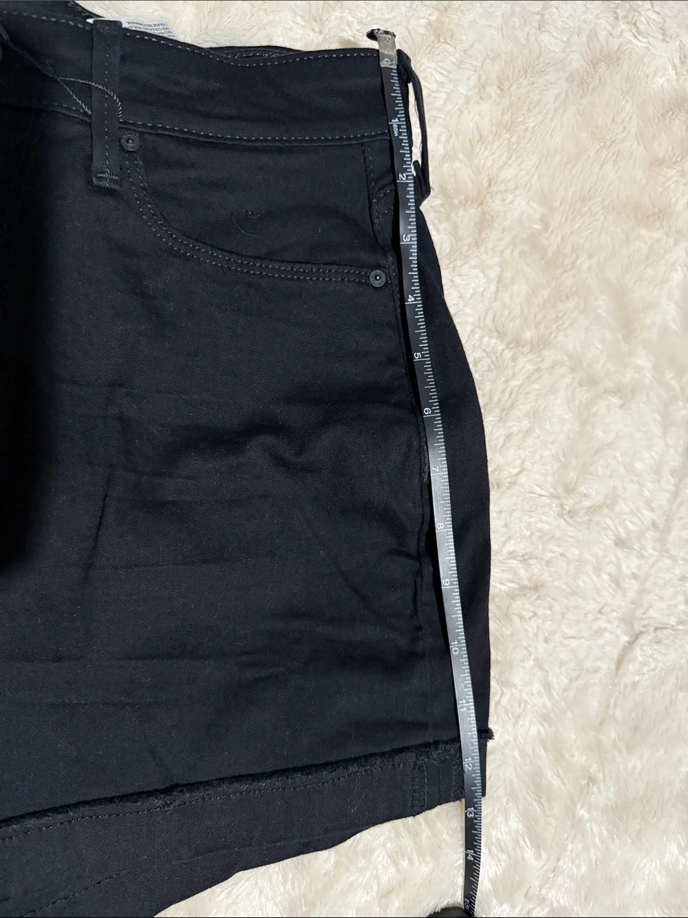 Signature by Levi Strauss Black Women's Denim Cutoff Shorts